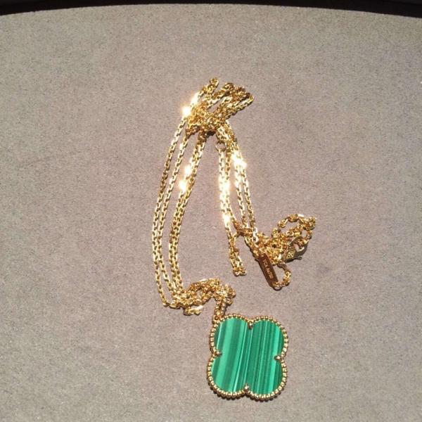 Shen zhen Jewelry Factory Highest Quality Vancleef&arpelsr Brand jewelry DesignMagic Alhambra long necklace, 1 motif , 1