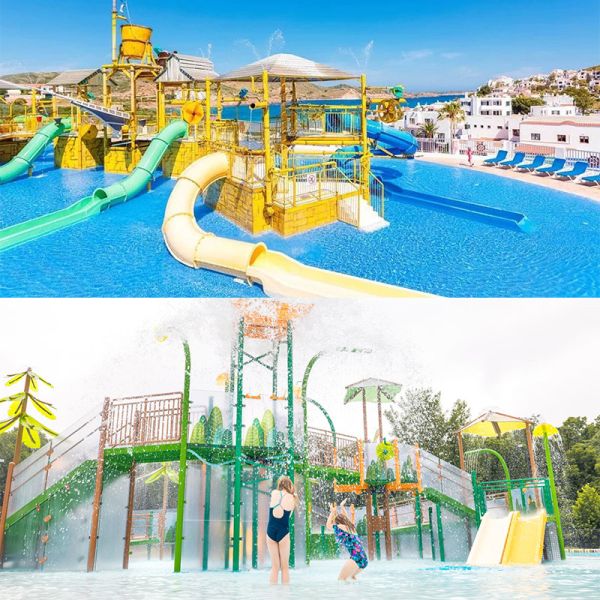 Aqua Amusement Water Park Splash Pad Water Slide Playground Splash Park Equipment