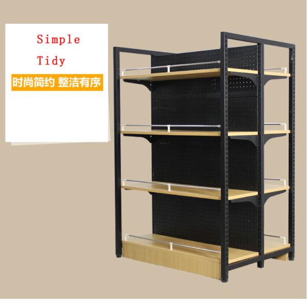 Supermarket Rack Display Stand with LED Light and Clear Acrylic Advertising Light Boxes