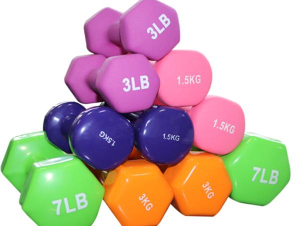 vinyl coated dumbbells, vinyl coated iron dumbbells, vinyl coated hex dumbbells