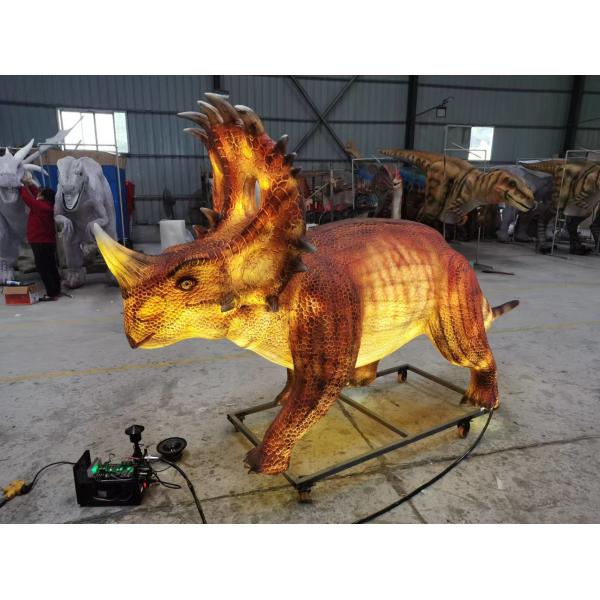 Водонепроницаемый реалистичный аниматоронный динозавр светящийся фонарь динозавр синоцератопс