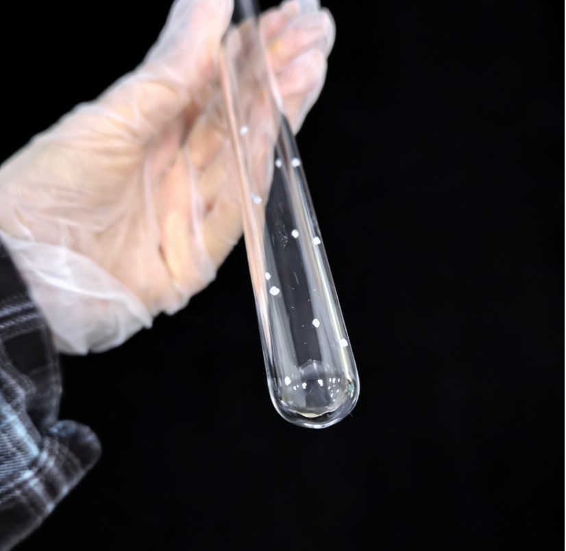 Lab Clear Quartz Test Tube Customized With Round / Flat Bottom