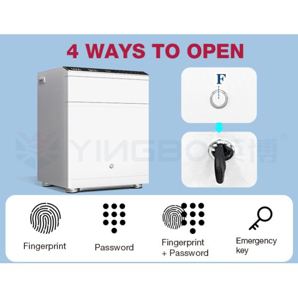 Mountable Smart Security Safe Box Constructed from High-Strength Steel for Home Security