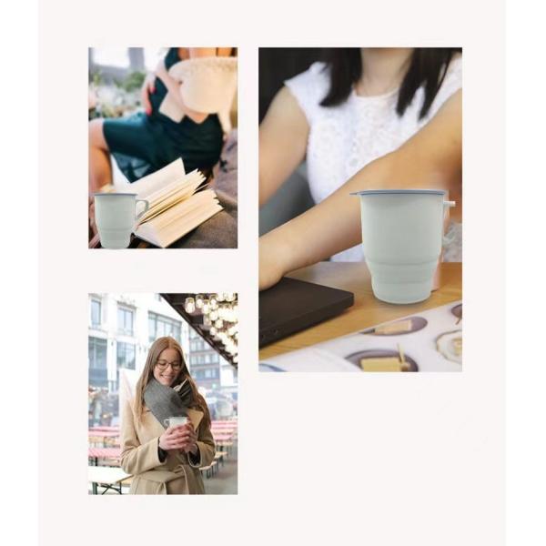 Продовольственный 180 мл 300 мл складной силиконовой кружки