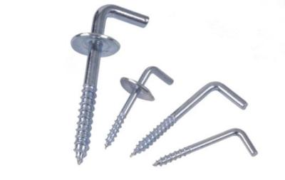 Widely Used Square Hooks Screw , Screw In Wall Hooks Corrosion Resistance