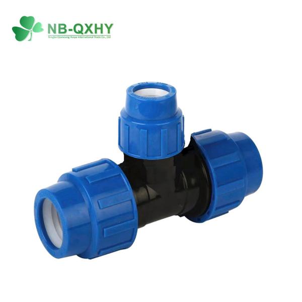 Irrigation PP Compression Pipe Fitting Tee Varnish Paint Equal Tee Male Thread Tee