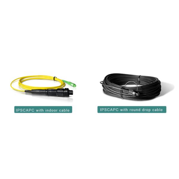 FTTH SM Mini SC APC Connector Fiber Optic Cable For Huawei Telefonica