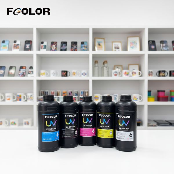 FCOLOR Digital Offset Printing LED UV Transfer Film  INK for I1600 Xp600 I3200 Tx800 Dx5 Dx7 Printer