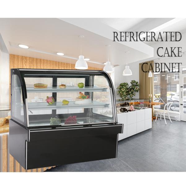 Вентиляторная система охлаждения R134A Refrigerated витринный шкаф печенья с мраморным основанием