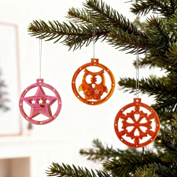 Christmas Elk Gingerbread Man Old Man Snow Horse Angel Pendant Keychain Dropping Silicone Mold
