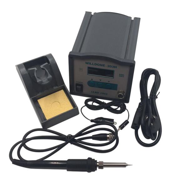 Lead Free Hot Air Solder Rework Station , Temperature Controlled Soldering Station Energy Saving