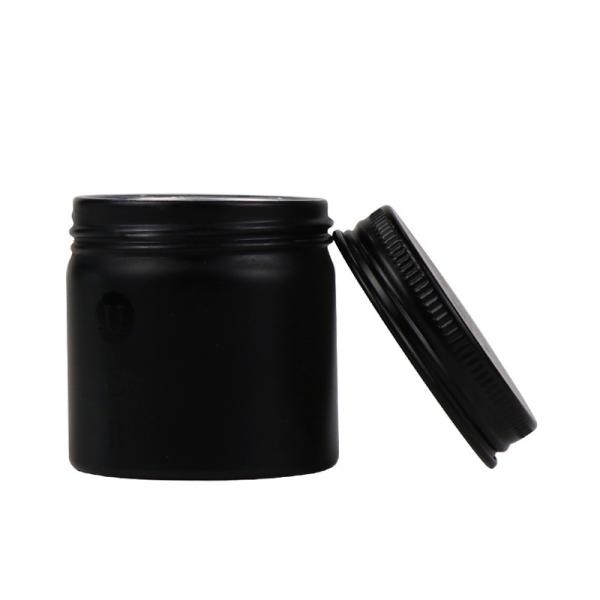 PASSEN Screw Lid 100ml Aluminium Tins Lightweight Black 8oz Candle Tins