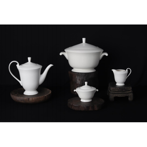 new bone china - tea set /tea pot/sugar pot/creamer/tureen  white glaze for daily used ceramics