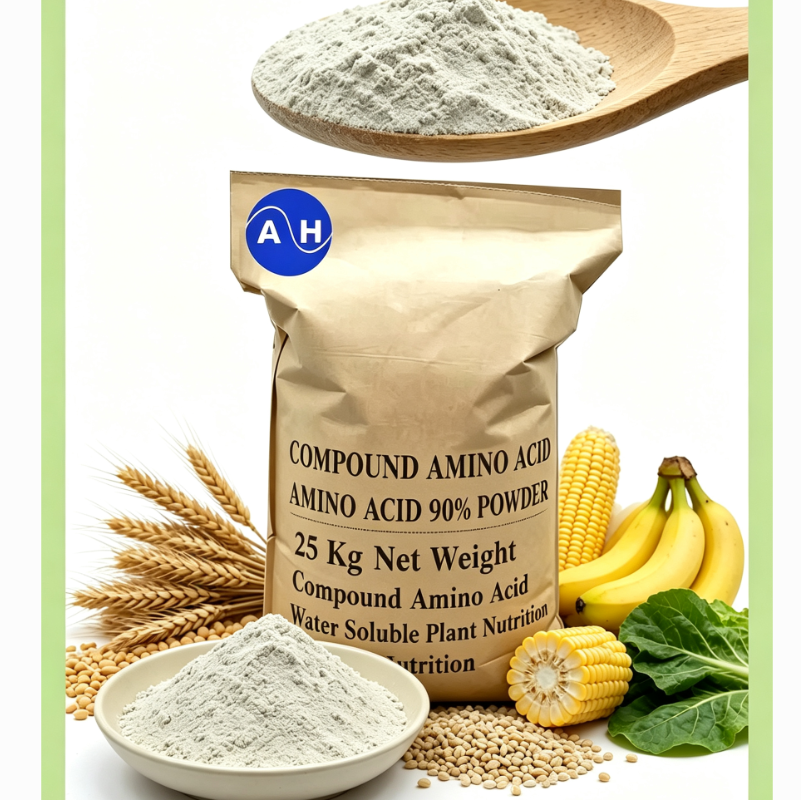 90% Purity Enzymatic Hydrolyzed Amino Acid Powder 100% Water Soluble and Organic Certified for Fertilizer