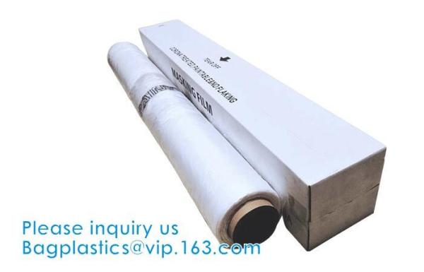 Pe Plastic Masking Film For Auto/Car/Boat Painting Plastic Masking Film For Car Painting Car Protective HDPE Film