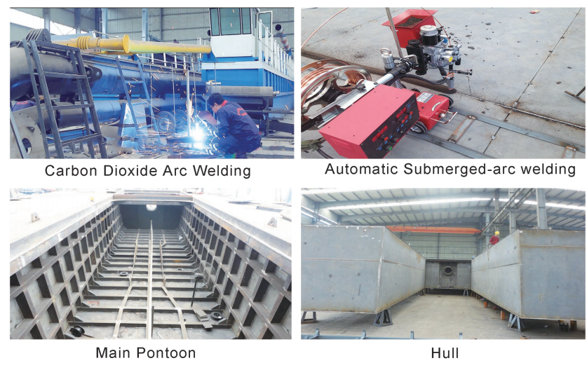 High Efficiency 450m³/h Capacity Cutter Suction Dredger with Diesel Engine for River Dredging
