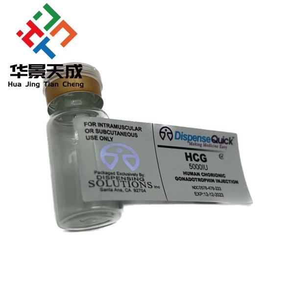 Customizable Glass Vial Labels for 3ml Vials of Tirzepatide Peptides Injectable Oil