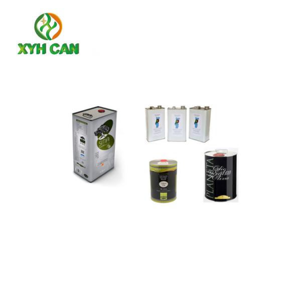Olive Oil Tin Can do produto comestível quadrado vazio Tin Box Packaging da forma 2.5l