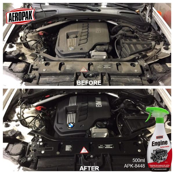 Aeropak 500ml OEM Engine Converter Cleaner Spray Removes Carbon Liquid Transparent Car Engine Cleaner Quickly Clean Dry