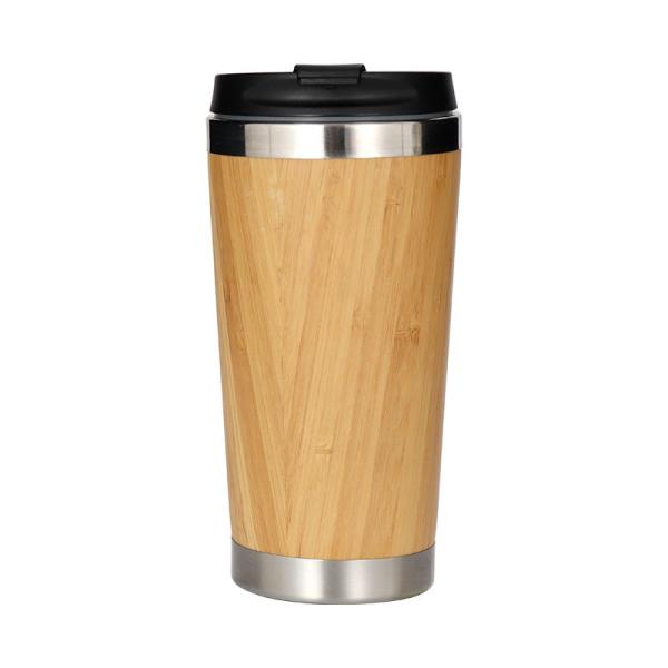Bamboo 20 Oz Stainless Steel Tumbler Bulk Insulated Travel Tumbler