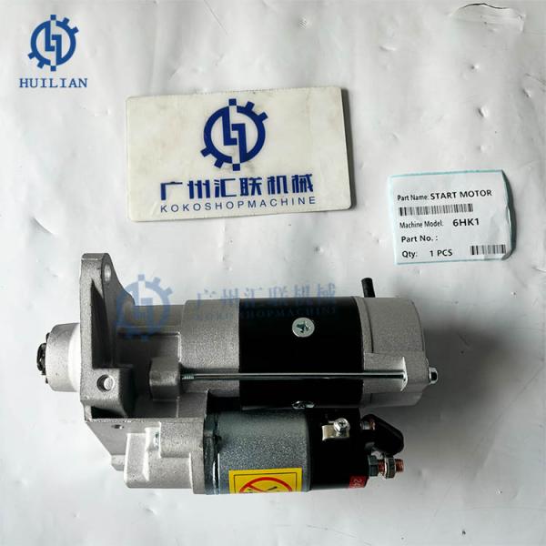 HITACHI 6HK1 Motor de arranque Partes del motor ZX330 Excavadora 24V Motor de arranque para accesorios mecánicos