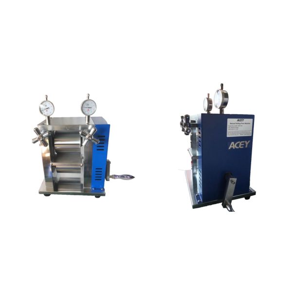 Lab Manual Vertical Roller Press Lithium Battery Electrode Roller Adjustable Thickness