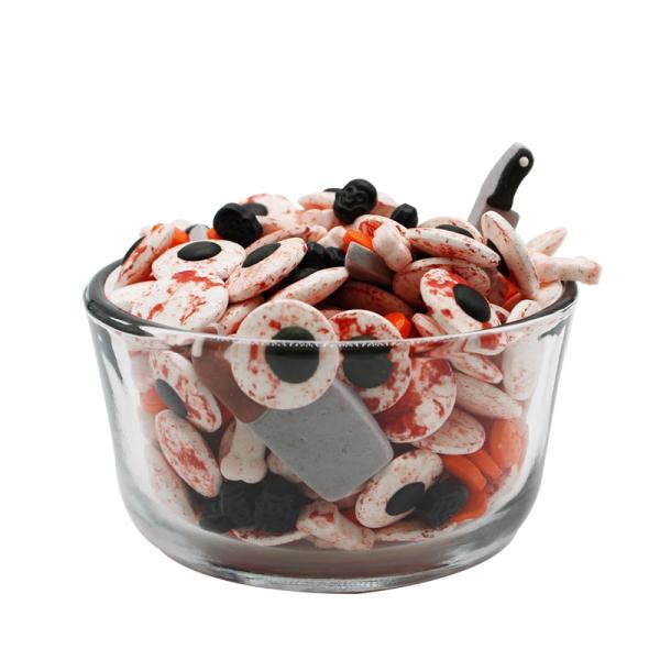 Custom Personal Label Tablet Candy Bulk Halloween Eyeball Hard Pressed Candy