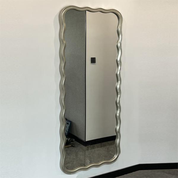 Decorative Bedroom Frameless Floor Length Mirror Wavy cheval