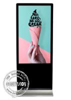 Piso del quiosco de la pantalla táctil de 55 pulgadas que coloca al jugador de la publicidad del Lcd Android