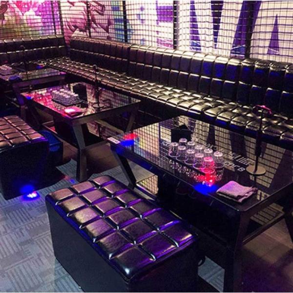 Night Club Long Bench Pu Leather Vip Strip Booth Seating KTV Bar Furniture