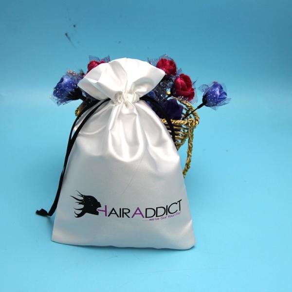 Покрашенные сумки для расширения волос, портативные сумки волос подарка Дравстринг сатинировки