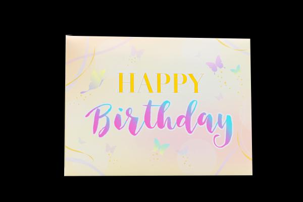 Recyclable 3D Pop Up Greeting Card with Blank Message Space Personalization Option