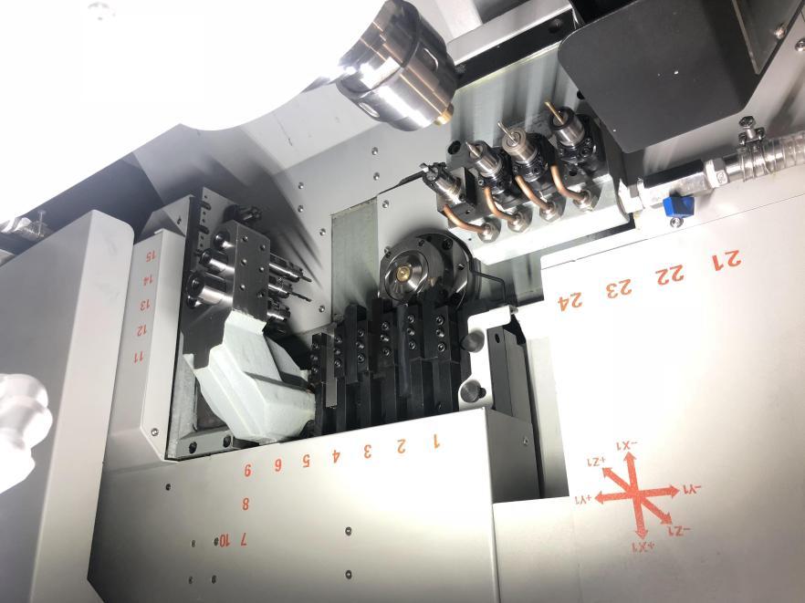 JIANKE MR32-5II High Precision Swiss Turning Lathe with Faster Cycle Times and Versatile Machining Capabilities