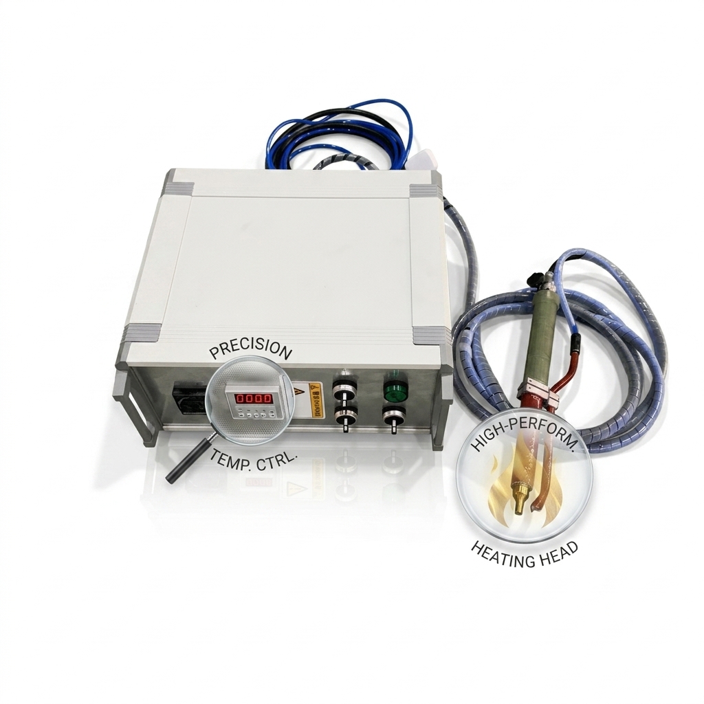 PLC Controlled Hot Riveting Machine Touch Screen Interface Programmable Parameters Memory For Automotive Parts