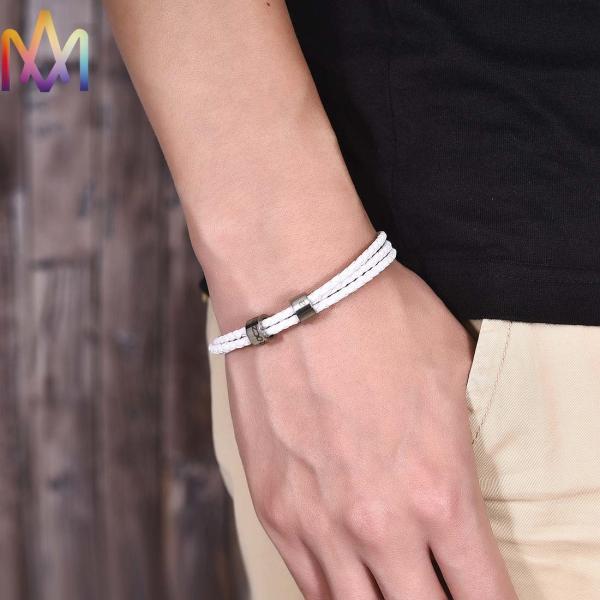 браслеты fadeless людей 19cm 21cm кожаные вышитые бисером