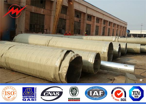 138KV Ferro Galvanizado Polos de Aço Elétrico 80FT Acessórios Cross Arm