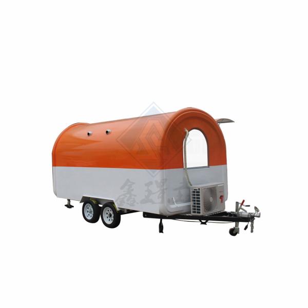 Motorcycle Food Cart Business 2300*1650*2300mm Size Electric Hot Dog Vending Trailer