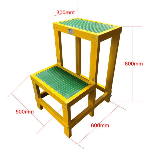 Размер 50x60x80cm лестниц изоляции шагов FRP/GRP электриков 2
