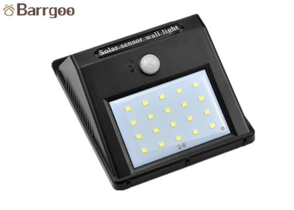 2W Garden Solar Powered LED Wall Light , Solar Wall Light With Motion Sensor IP65