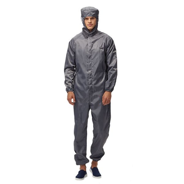 Waterproof Lint Free Antistatic Coverall Garment for Dust Proof Reusable ESD Cleanroom Uniform