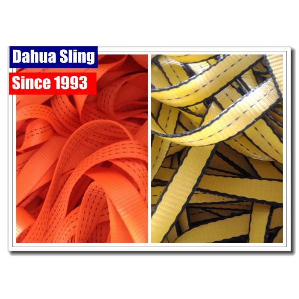 Durable Orange Marine Winch Strap , 12000 Lb Winch Hook Strap Acid Resistance