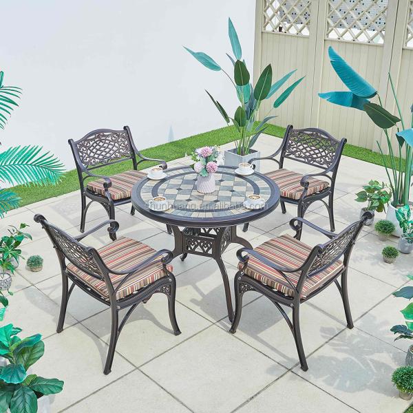 Garden Furniture Plant Bench Outdoor Rest Chair with White Frame and Aluminum Leg