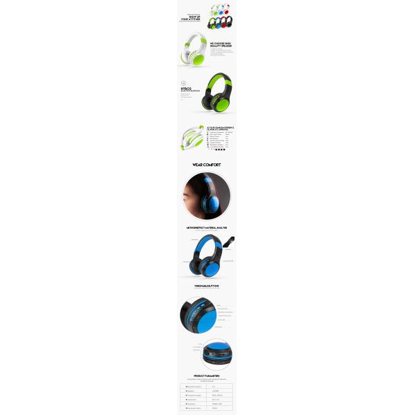 Extensible Foldable Wireless Bluetooth Headphone Stereo Gaming Headset Comfortable Wear