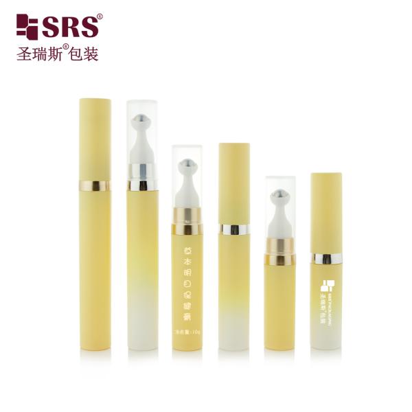 A0035 7.5ml 10ml 15ml Vacío Snap On Diseño Sin Aire Rollo En Botella Para los Ojos Suero Gel para el Cuidado de la Piel