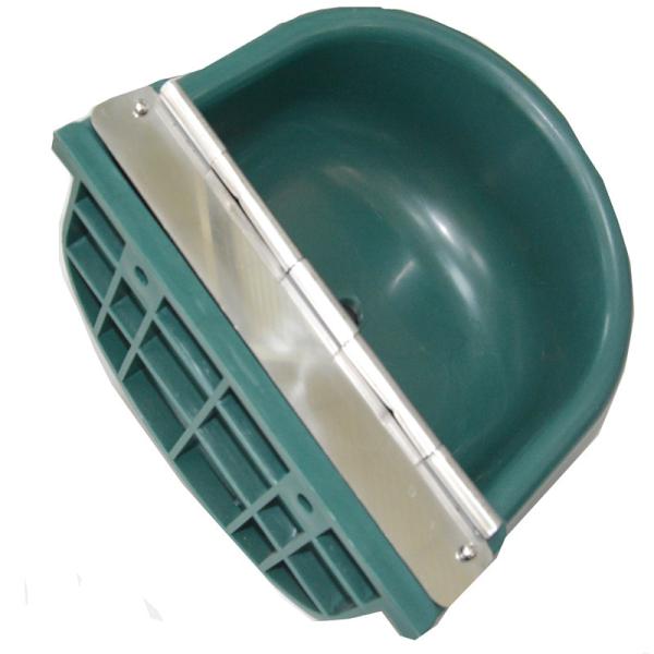 Impact Resistant Plastic Float Water Bowl With Stainless Steel Covering