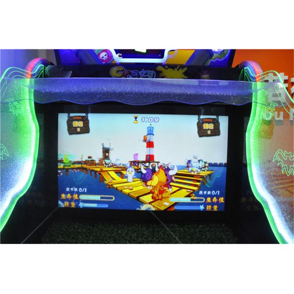 Crazy Water Gun Ticket Redemption Game Machine For 2 Players 350W