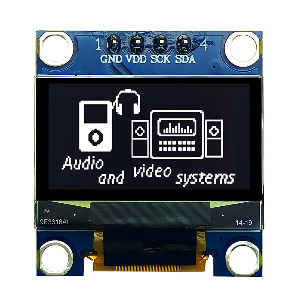 0.96 дюймовый OLED дисплейный модуль 12864 128X64 IIC I2C драйвер 4 штифта для Raspberry Pi Arduino