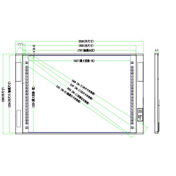 1920*1080 60Hz все в одной взаимодействующей системе Whiteboard двойной