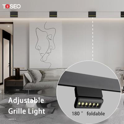 Trilha montada de superfície magnética do diodo emissor de luz de Dimmable que ilumina 6 o preto do watt 12watt