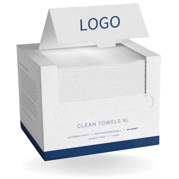 Thick Large Soft Clean Skin Towels Biodegradable Dry Facial Towels 25x30cm